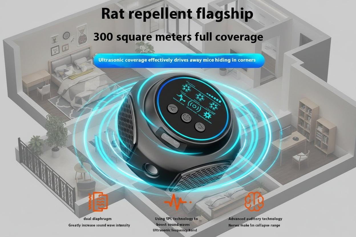 StopNuisibles™ - Répulsif Ultrasonique 360° Intelligent
